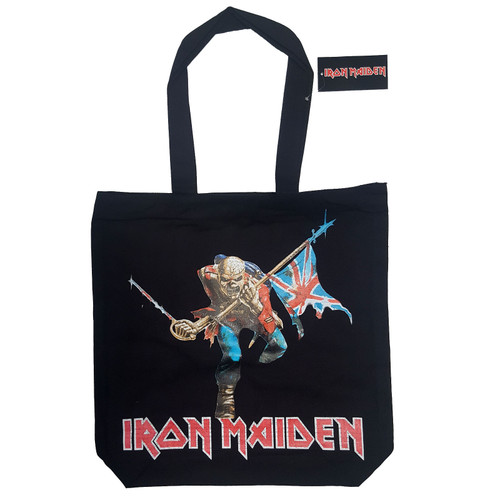 Iron Maiden 'Trooper' (Black) Tote Bag Front