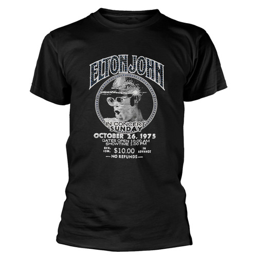 Elton John 'In Concert Diamante' (Black) T-Shirt