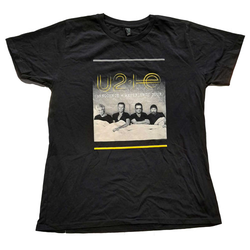U2 'I+E Tour Bed Photo' (Black) Womens Fitted T-Shirt