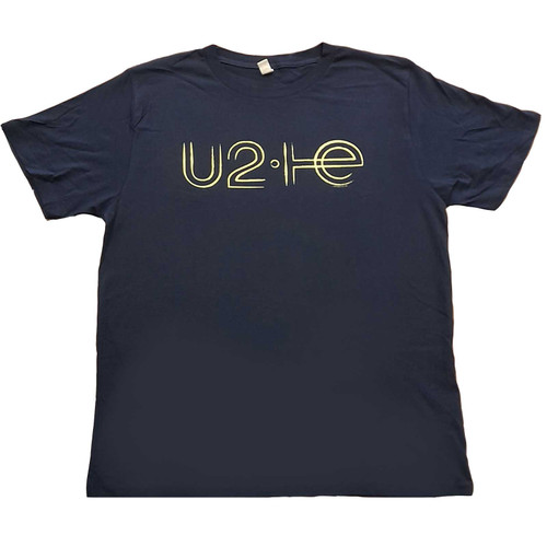 U2 'I+E 2015 Tour Dates' (Navy) T-Shirt