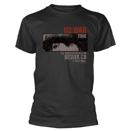 U2 'War Red Rocks' (Black) T-Shirt