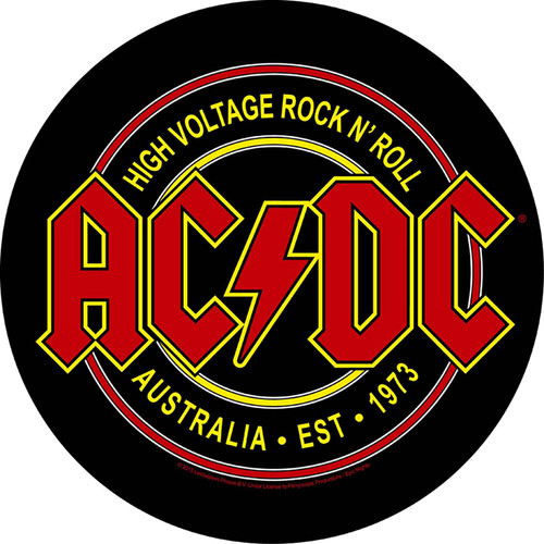 AC/DC 'High Voltage Rock N Roll' (Black) Back Patch