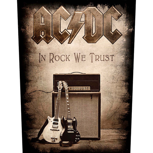 AC/DC 'In Rock We Trust' (Black) Back Patch