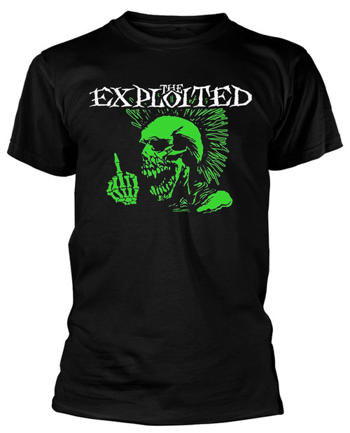 The Exploited 'Middle Finger' (Black) T-Shirt