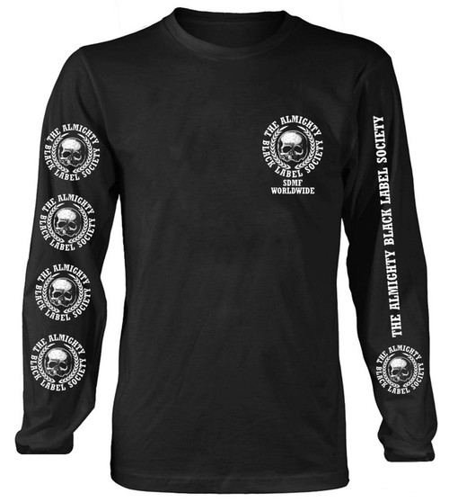 Black Label Society 'The Almighty BLS' (Black) Long Sleeve Shirt Front