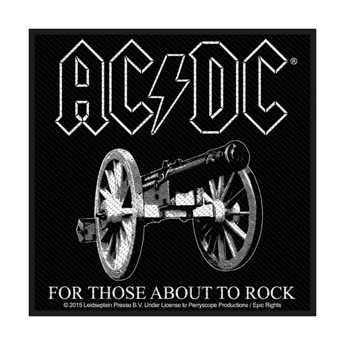 AC/DC 'For Those About To Rock Black' Patch