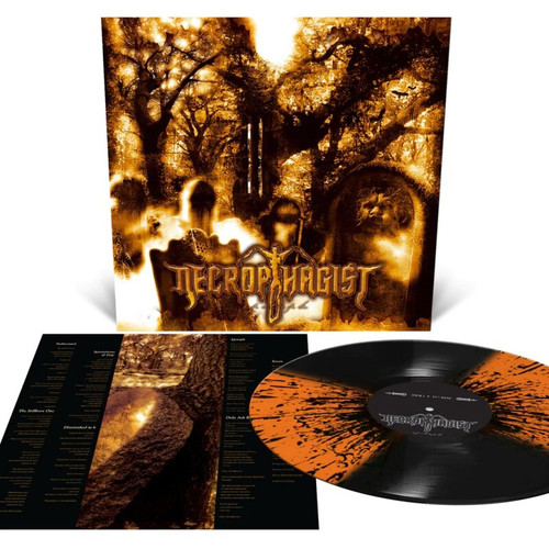 Necrophagist 'Epitaph' LP Custom Quad Orange Black Splatter Vinyl