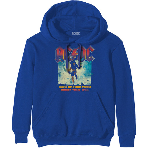 AC/DC 'Blow Up Your Video' (Blue) Pull Over Hoodie