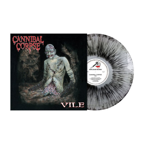 Cannibal Corpse 'Vile' LP Silver Blackdust Vinyl + Poster