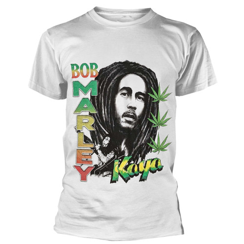 Bob Marley 'Kaya Illustration' (White) T-Shirt