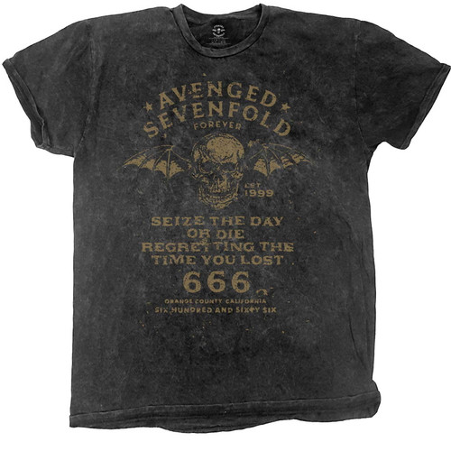 Avenged Sevenfold 'Seize The Day' (Dye Wash) T-Shirt