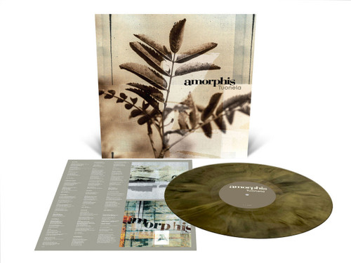 Amorphis 'Tuonela' LP Custom Galaxy Merge Black Metallic Gold Vinyl