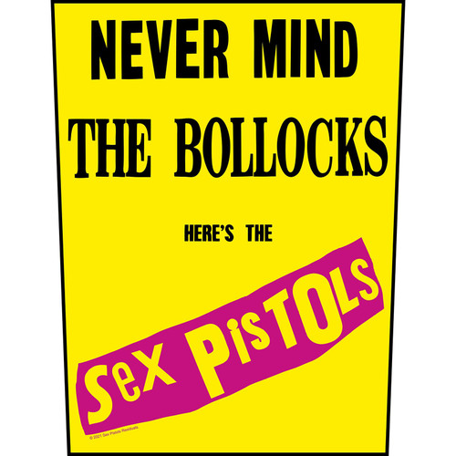 Sex Pistols 'Never Mind The Bollocks' (Yellow) Back Patch