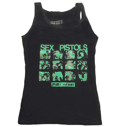 Sex Pistols 'Pretty Vacant' (Black) Womens Tank Vest