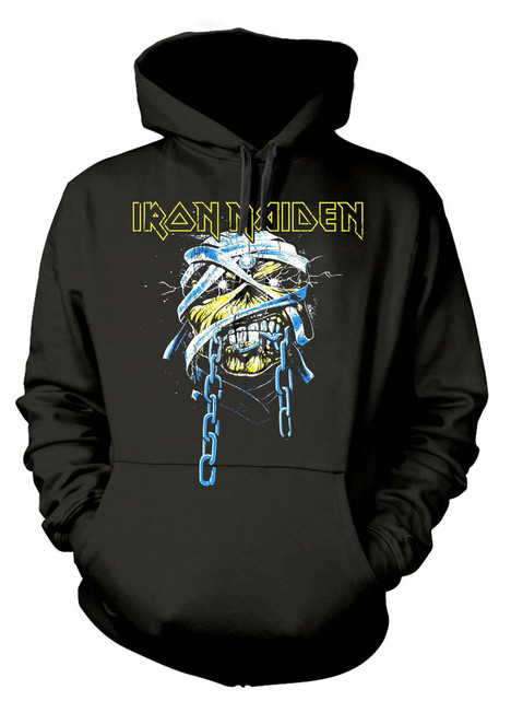 Iron Maiden 'Powerslave Head' (Black) Pull Over Hoodie