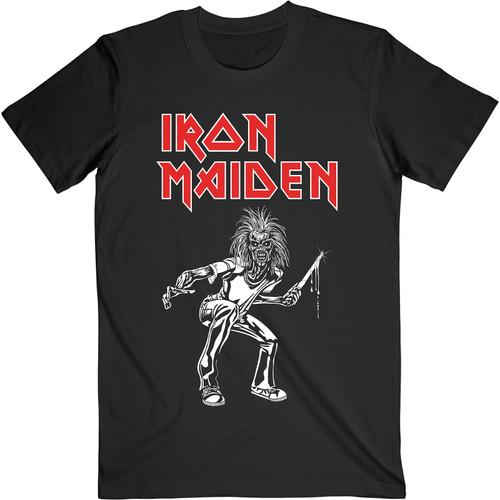 Iron Maiden 'Autumn Tour 1980' (Black) T-Shirt Front