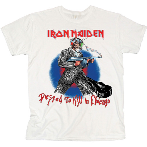 Iron Maiden 'Chicago Mutants' (White) T-Shirt