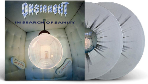 Onslaught 'In Search Of Sanity' 2LP Grey Black Splatter Vinyl