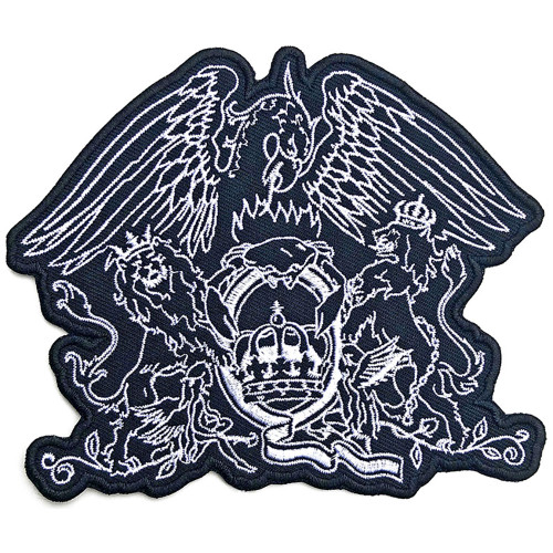 Queen 'Cut-Out Crest' (Iron On) Patch