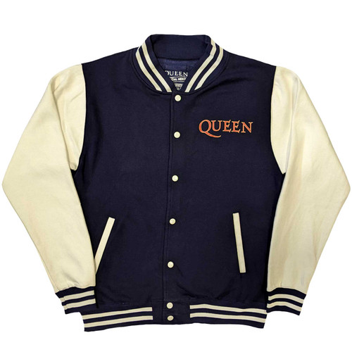 Queen 'White Crest' (Blue & White) Varsity Jacket