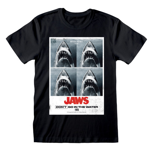 Jaws 'Don't Go In The Water' (Black) T-Shirt