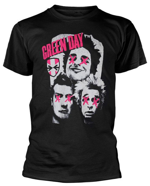 Green Day 'Patchwork' (Black) T-Shirt