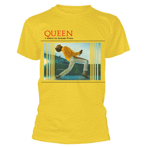 Queen 'Break Free' (Yellow) T-Shirt