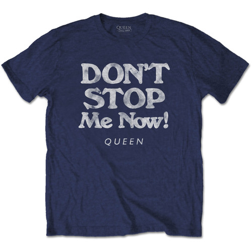 Queen 'Don't Stop Me Now' (Navy) T-Shirt