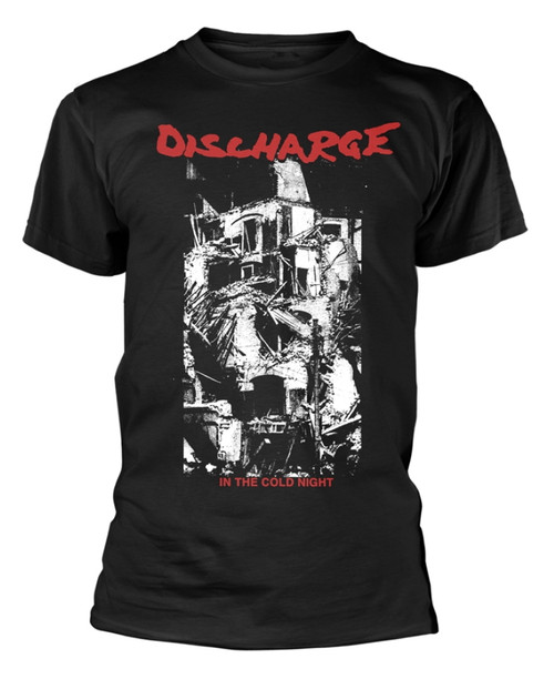 Discharge 'In The Cold Night' (Black) T-Shirt