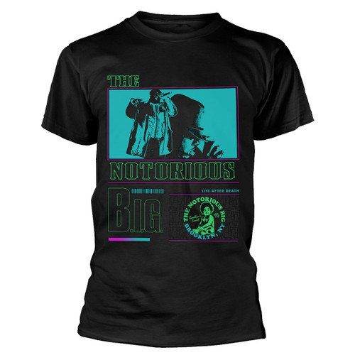 Notorious B.I.G. 'Life After Death Neon' (Black) T-Shirt