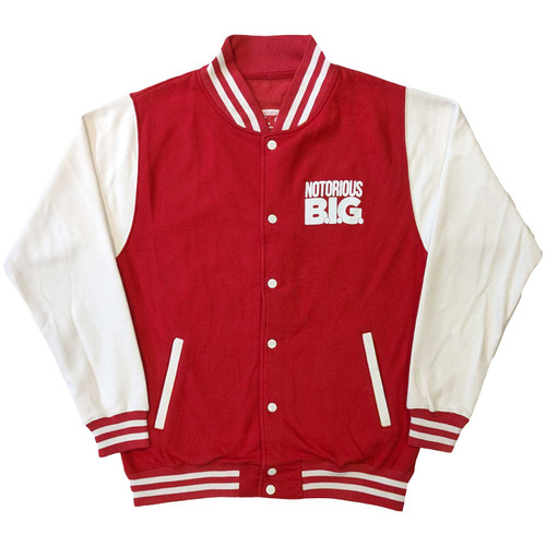 Notorious B.I.G 'Reachstrings' (Red & White) Varsity Jacket