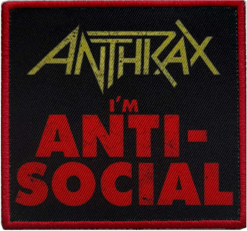 Anthrax 'Anti-Social' (Iron On) Patch