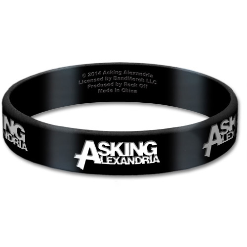 Asking Alexandria 'Logo' Gummy Wristband