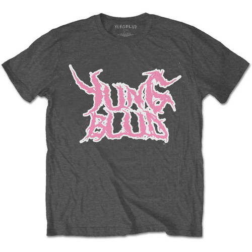 Yungblud 'DEADHAPPY Pink' (Grey) T-Shirt Front