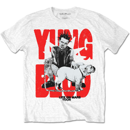 Yungblud 'Life On Mars Tour' (White) T-Shirt