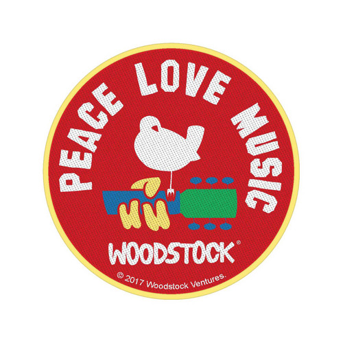 Woodstock 'Peace Love Music' Patch