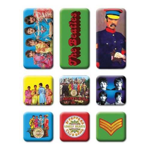 The Beatles 'Sgt Pepper' Fridge Magnet Set