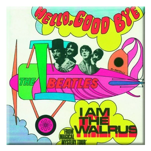 The Beatles 'Hello, Goodbye/I am the Walrus' Fridge Magnet