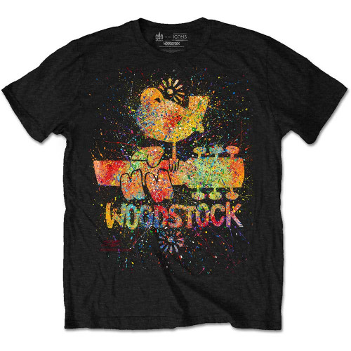 Woodstock 'Splatter' (Black) T-Shirt