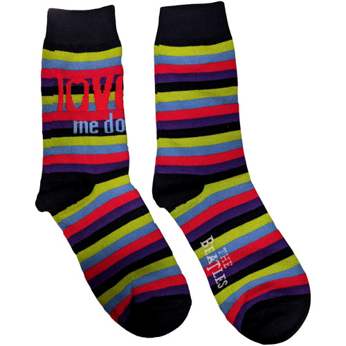 The Beatles 'Love Me Do' (Multicolour) Womens Socks (One Size = UK 4-7)