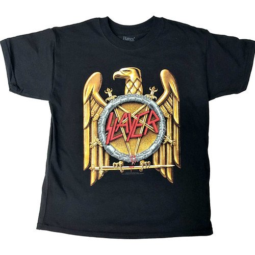 Slayer 'Gold Eagle' (Black) Kids T-Shirt