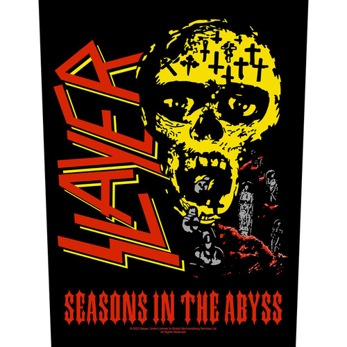 Slayer 'Seasons In The Abyss' (Black) Back Patch