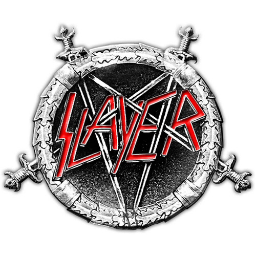 Slayer 'Pentagram Enamel Fill In' Pin Badge