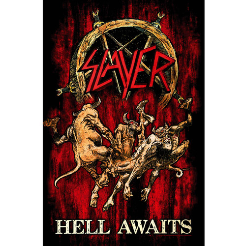 Slayer 'Hell Awaits' Textile Poster