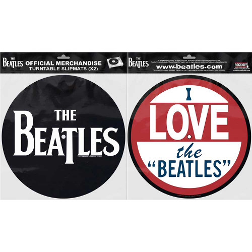 The Beatles 'Drop T Logo & Love' Turntable Slipmat Set