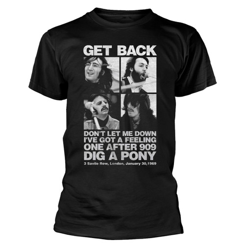 The Beatles '3 Savile Row' (Black) T-Shirt