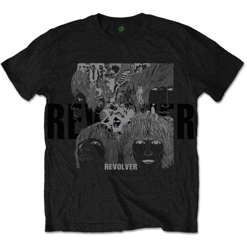The Beatles 'Reverse Revolver Foiled' (Black) T-Shirt