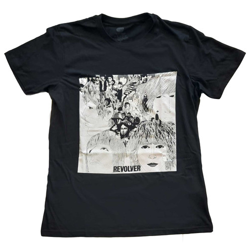 The Beatles 'Revolver Album Cover' (Black) T-Shirt