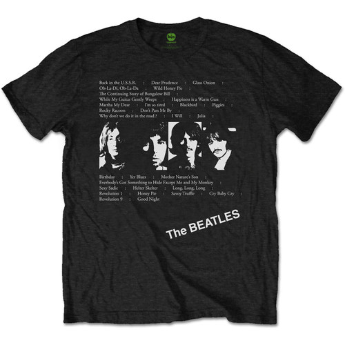 The Beatles 'White Album Faces BP' (Black) T-Shirt Ã‚Â¦ Eyesore Merch