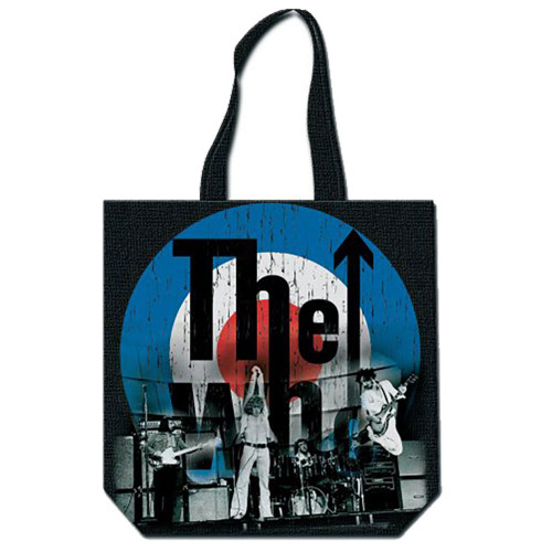 The Who 'Target' (Black) Tote Bag Front